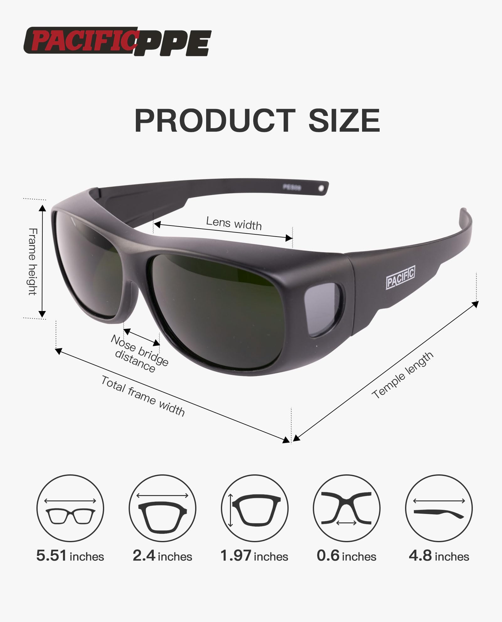 PACIFIC PPE lightweight polycarbonate construction reduces nose pressure during long shifts.
