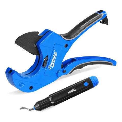 Pacmann PVC pipe cutter heavy-duty aluminum body for durable cuts.