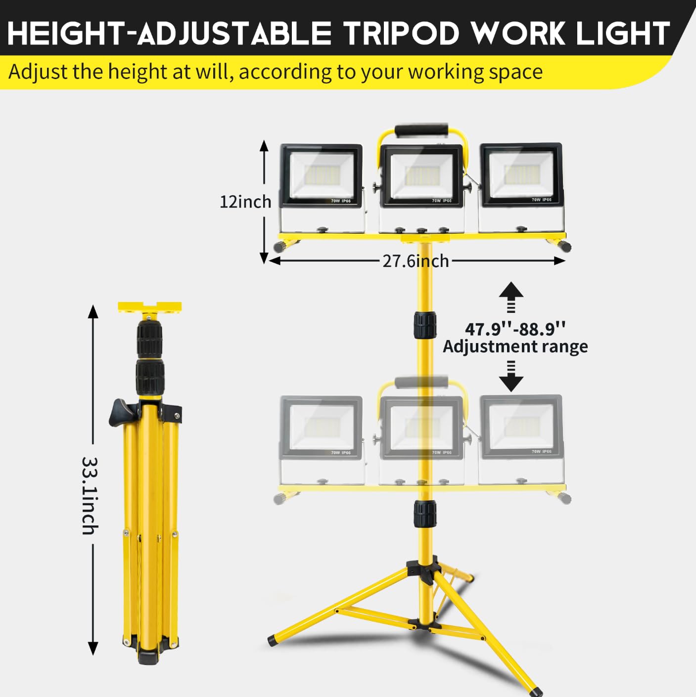 PACOLIT P 216 LED brightness delivers clear, natural white light for indoor and outdoor work