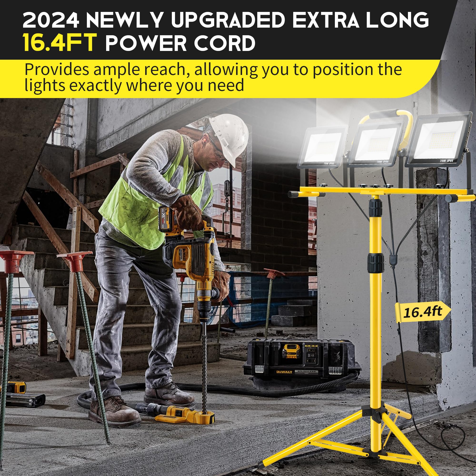 PACOLIT P 360-degree rotation head for precise light aiming
