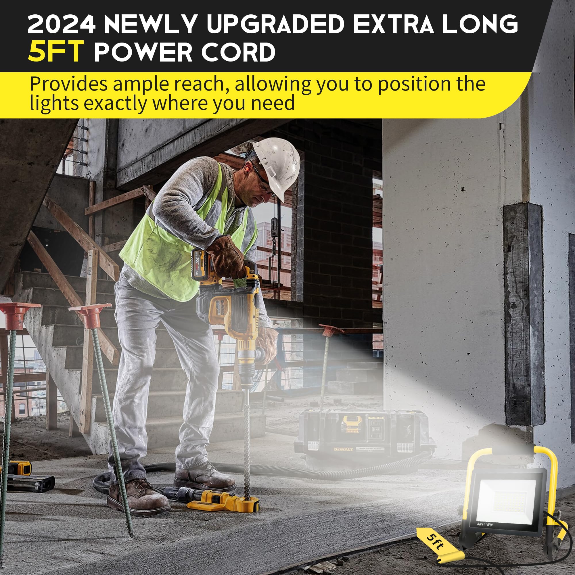 PACOLIT P ideal for workshops garages and construction sites with versatile setup.
