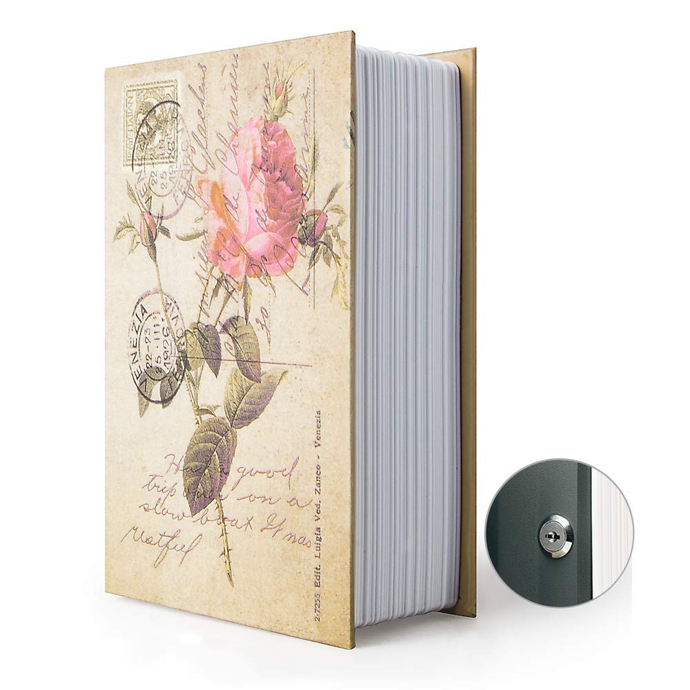 PACOLO Diversion Book Safe front view on a bookshelf, discreet storage.