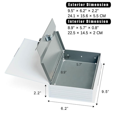 PACOLO Diversion Book Safe secret compartment hidden behind book cover