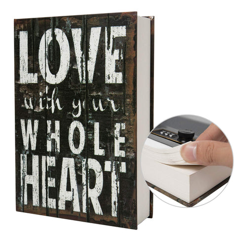 PACOLO Real Paper Book Safe front view with hidden compartment.
