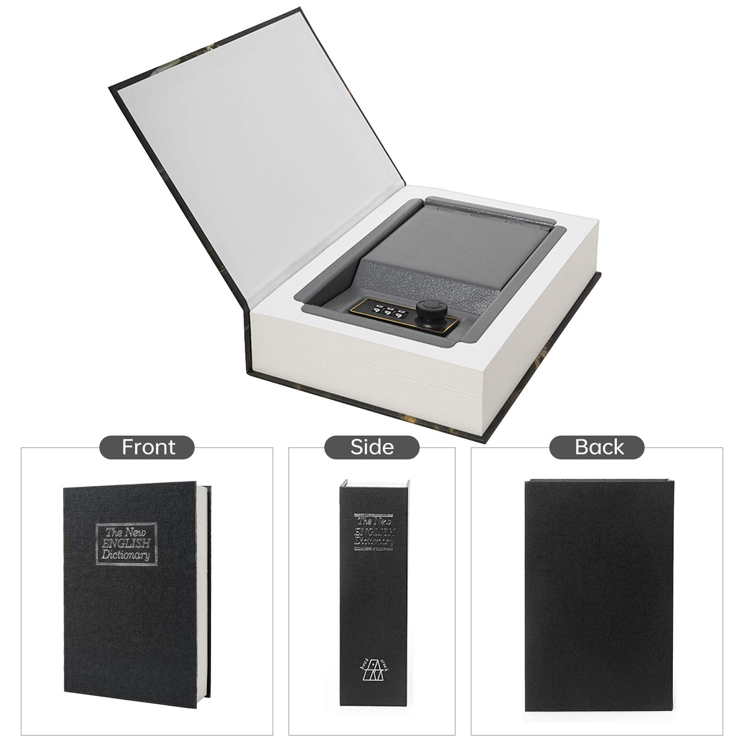 PACOLO Secret storage compartment inside the book provides secure travel storage.
