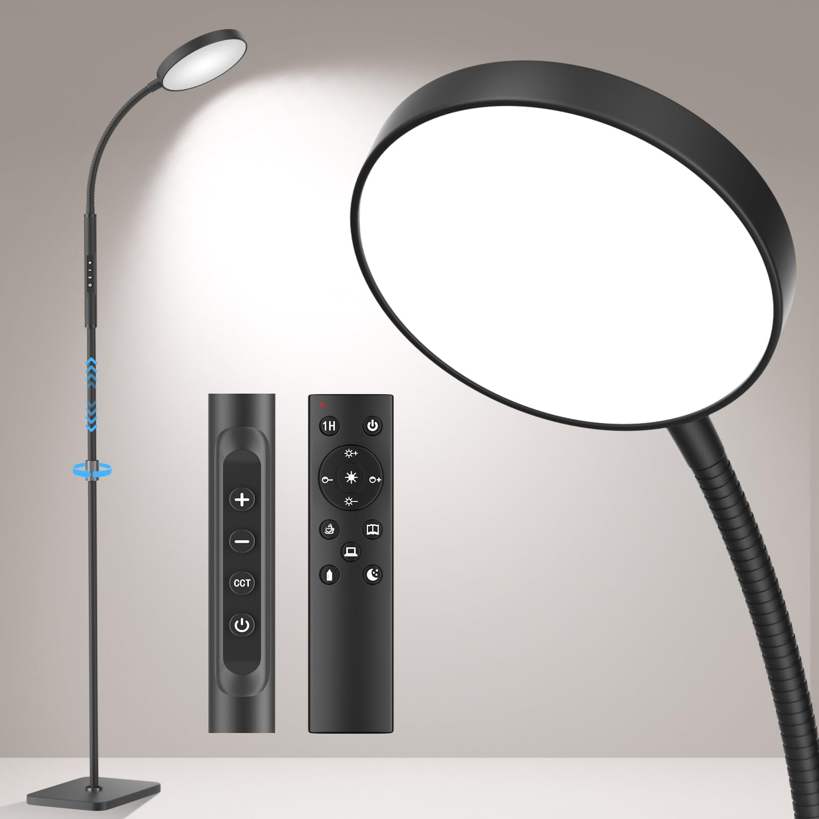 PACOVY floor lamp base with anti-slip design for stable placement