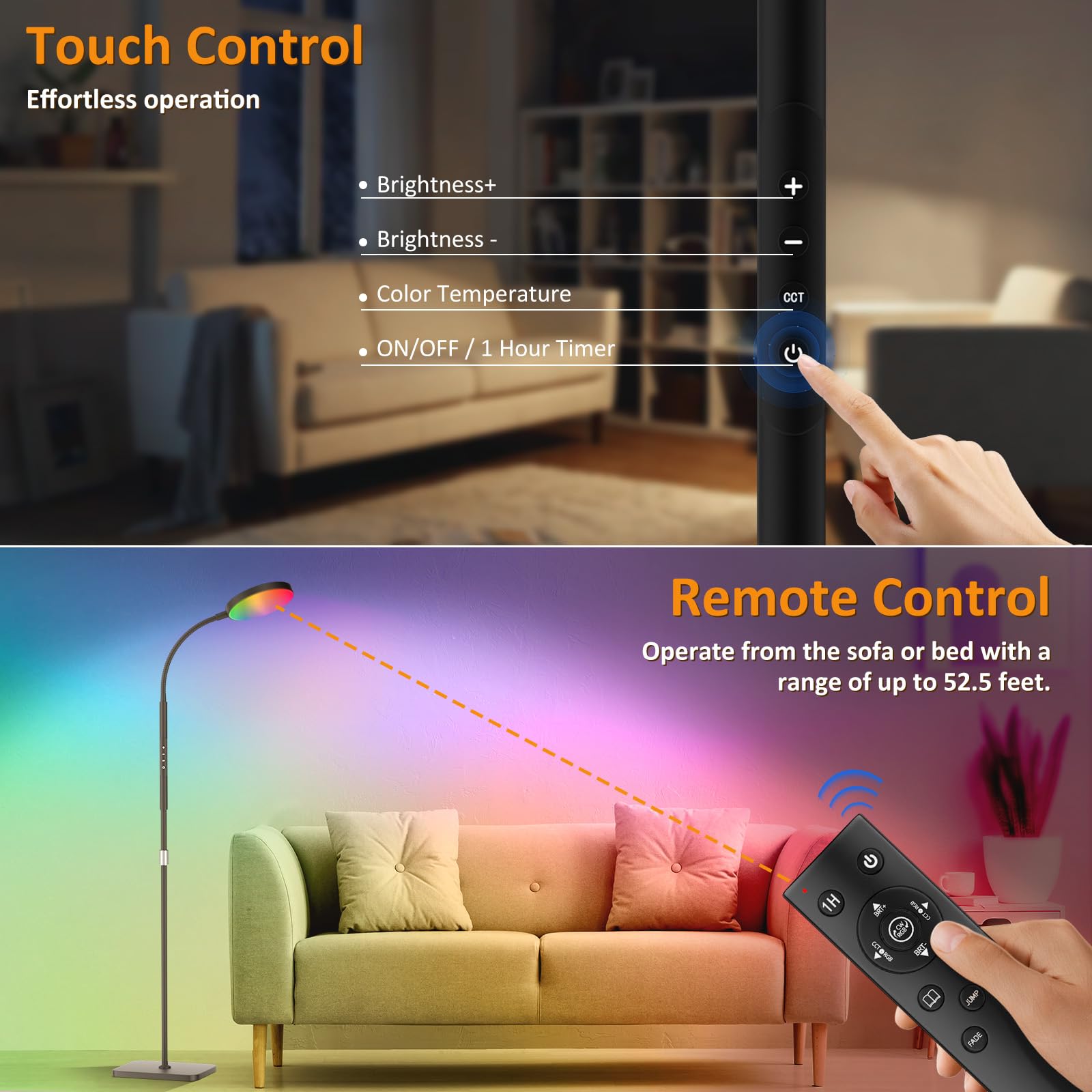 Gooseneck flexibility on the PACOVY lamp enables precise task lighting.