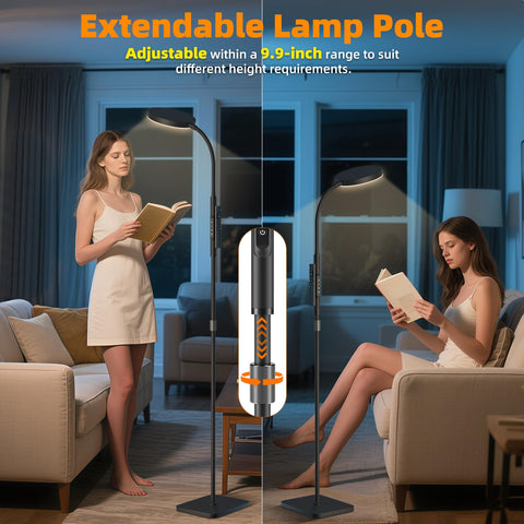 Close-up of 120 LED beads highlighting high brightness and flicker-free light by PACOVY.