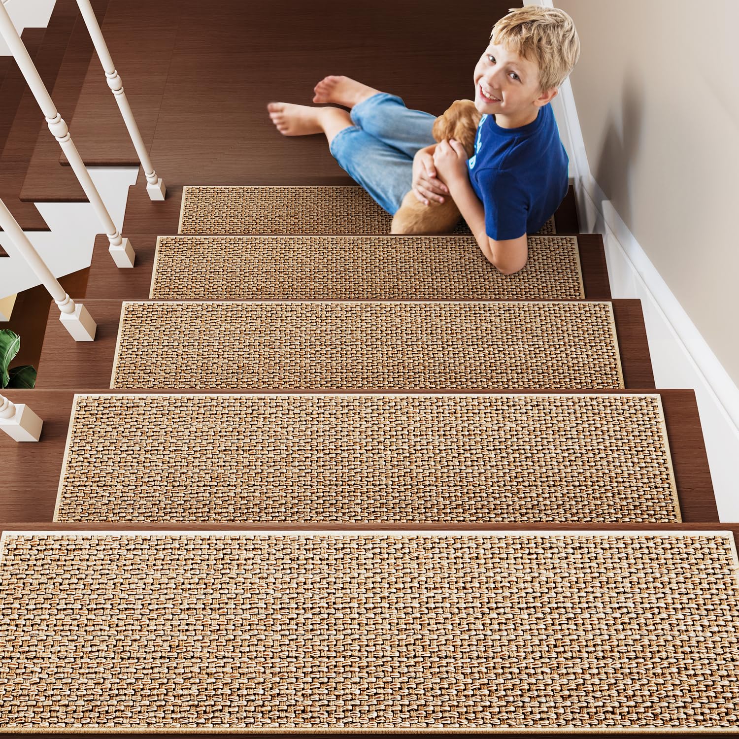 PADOOR easy-clean stair treads simplify maintenance.