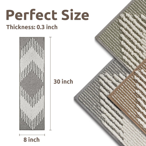 PADOOR stair treads show easy installation with peel-and-stick backing