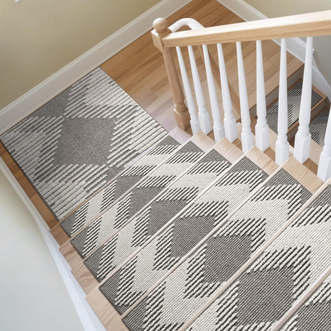 PADOOR washable reusable stair rugs for easy cleaning