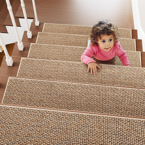 PADOOR treads compatible with wood, tile, and marble stairs.