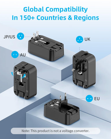 PAEWOK PD 20W travel adapter compact cube design saves space