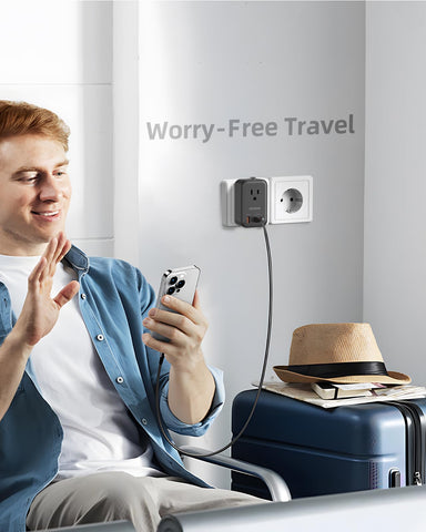 PAEWOK PD 20W travel adapter worldwide compatibility for travelers