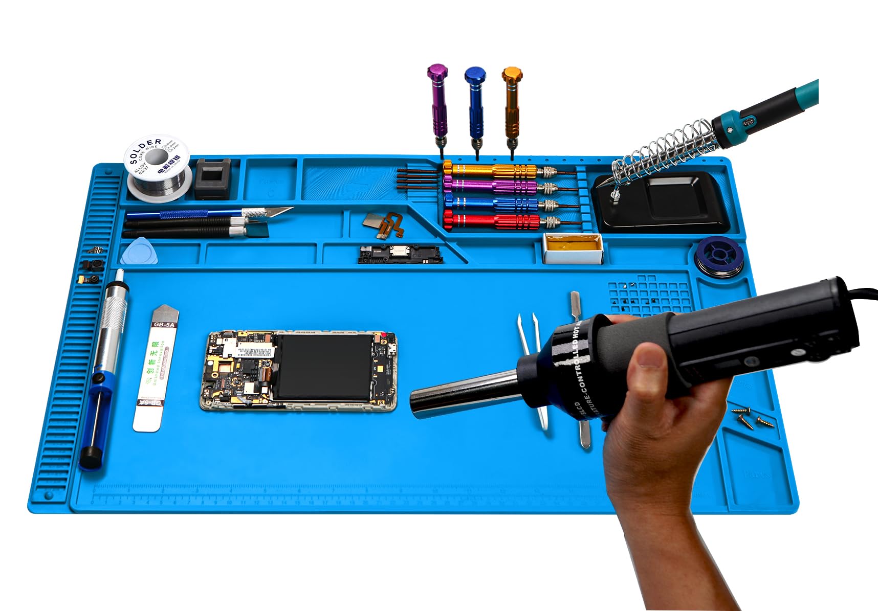 PAFOWO repair mat suitable for phones, laptops, cameras, and other small devices.