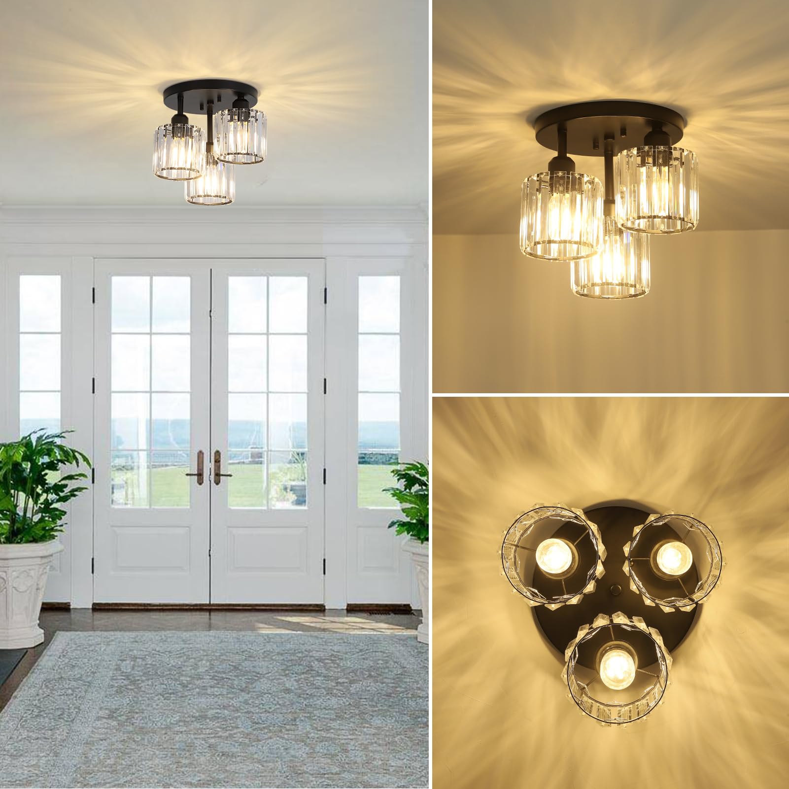 PAUFUL hallway-light creates bright, welcoming entry.