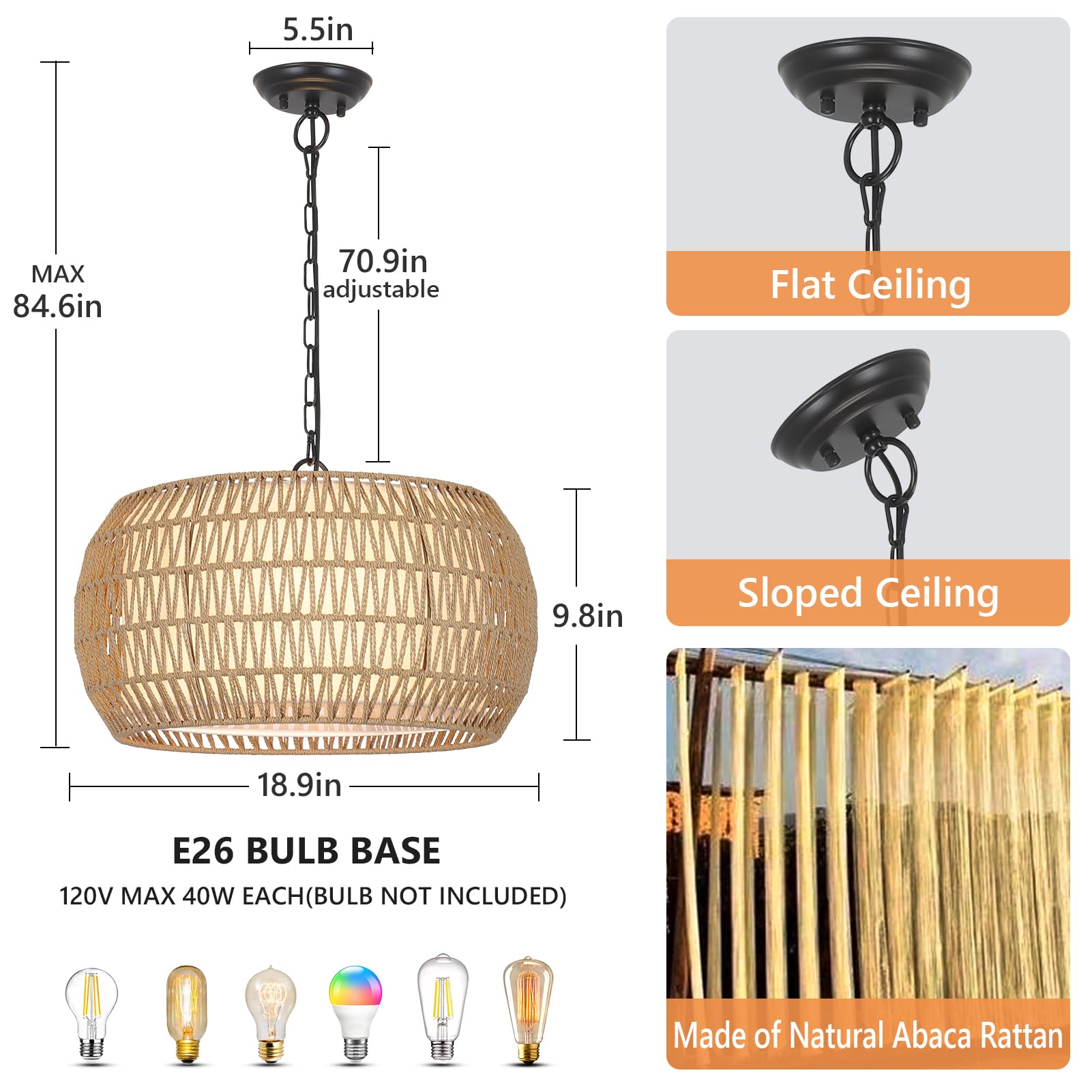 PAUFUL height-adjustable chandelier demonstrates versatile hanging height options