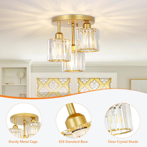 PAUFUL versatile fixture for kitchens, living rooms, bedrooms, and hallways with refined glow.
