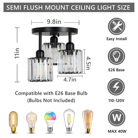 PAUFUL crystal fixture suits living rooms and bedrooms.