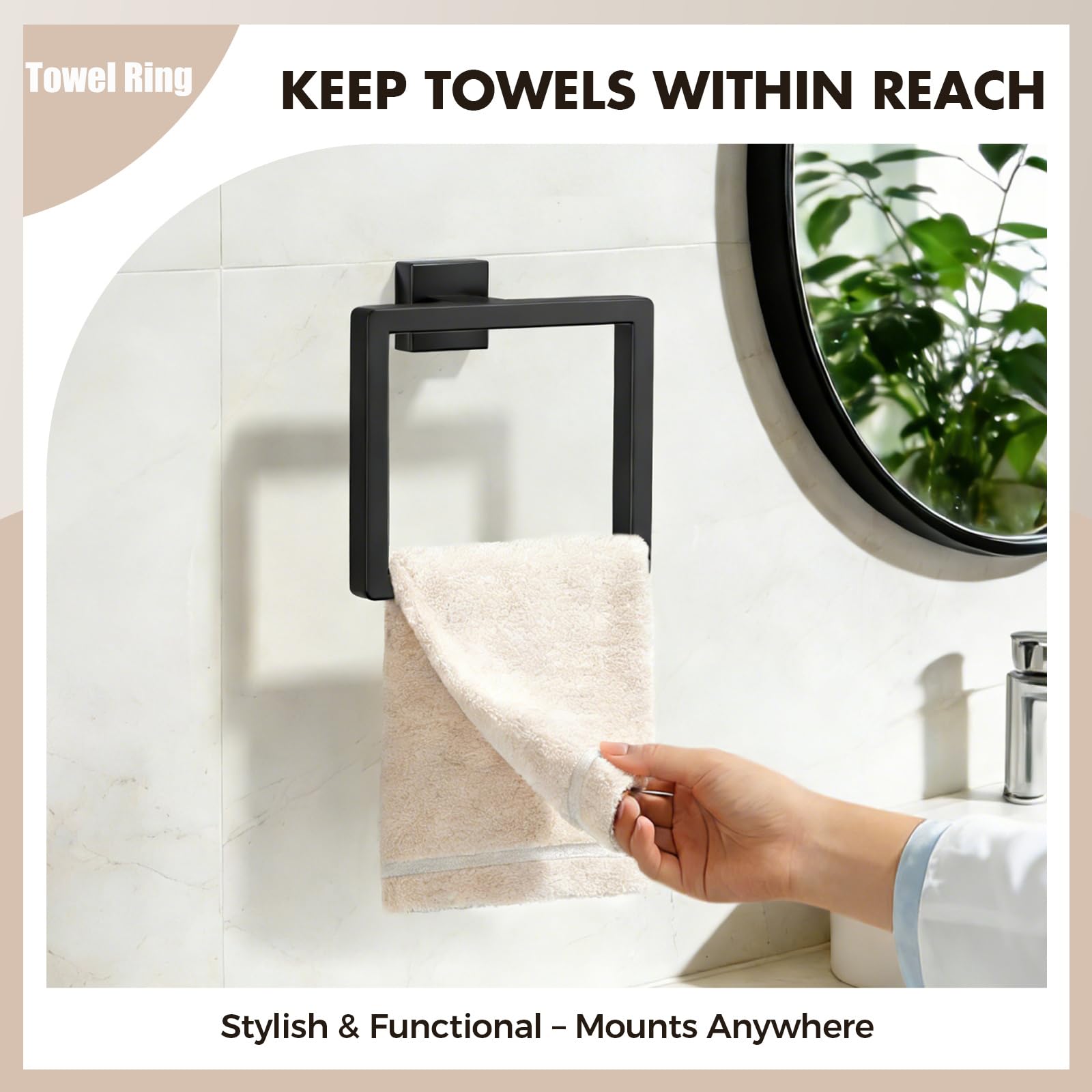 PAHSFS Double Towel Hooks provide versatile hanging for towels and robes.