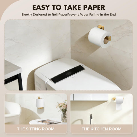 PAHSFS gold towel hooks left focus for robes and towels within reach