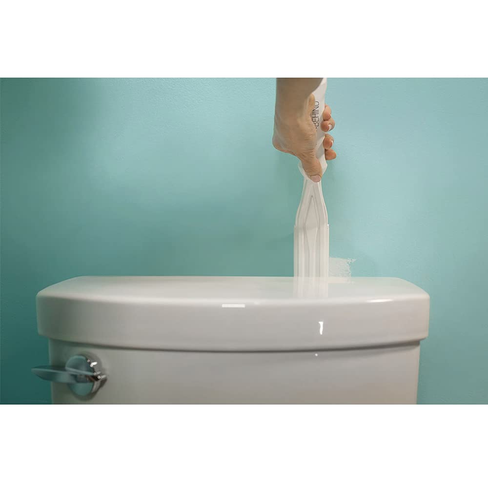 PAINT BEHIND full-sized paint pad delivers smooth coverage in tight spaces.