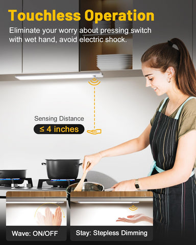 Pak 83-LED brightness under-cabinet light for bright, even illumination