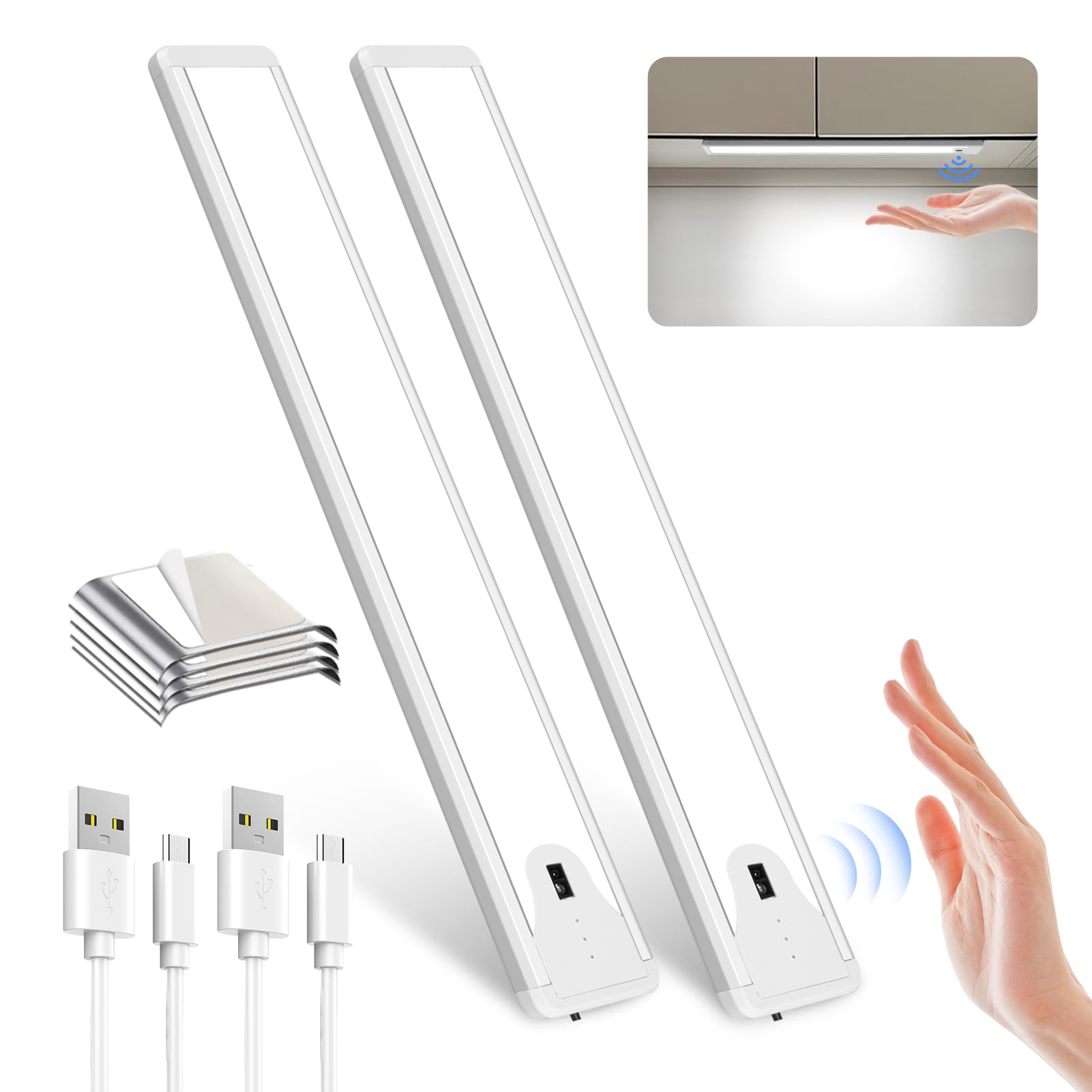 Pak 16-inch under-cabinet light with wave sensor for effortless lighting