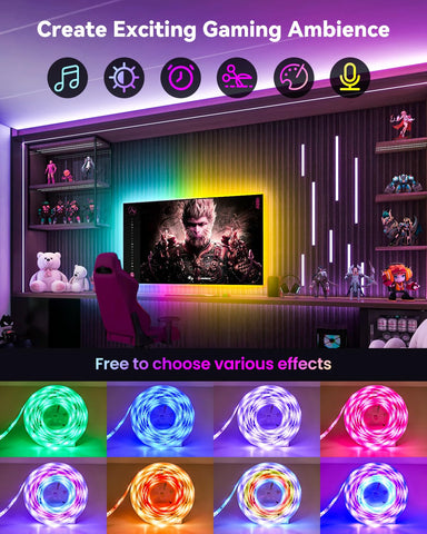Pak RGBIC LED strip creates party-ready ambience with 44 scenes