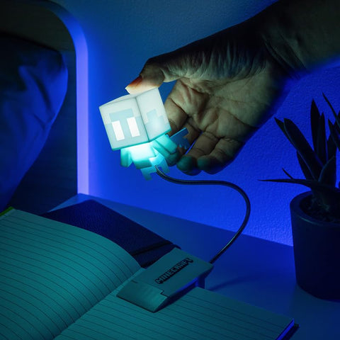 Allay mob head clip-on light focuses light on your book with hands-free convenience.
