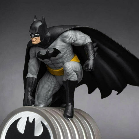 Paladone Batman Figurine Light on desk creates focused ambient glow