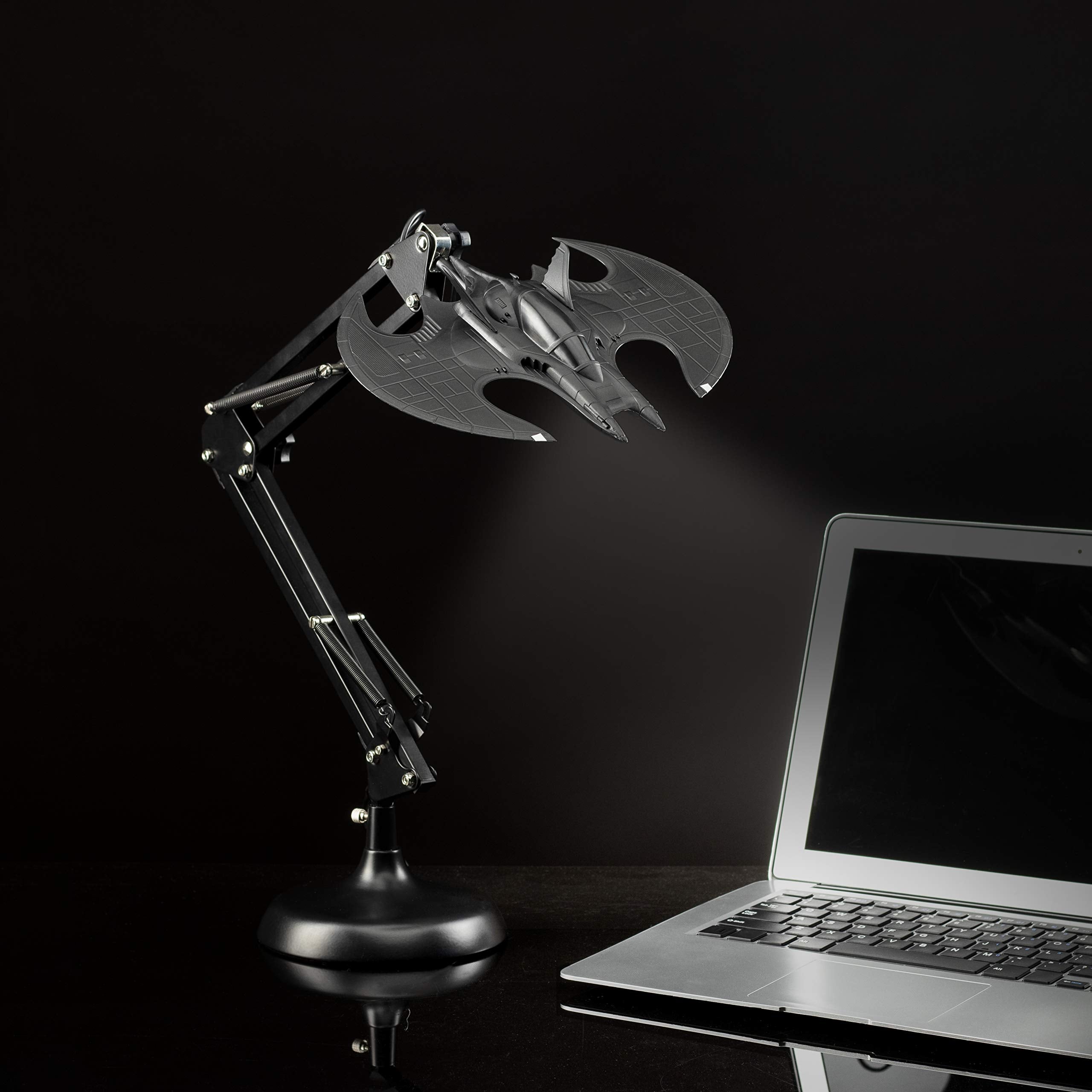 Paladone Black Sleek Desk Lamp provides clean style and strong desk illumination.