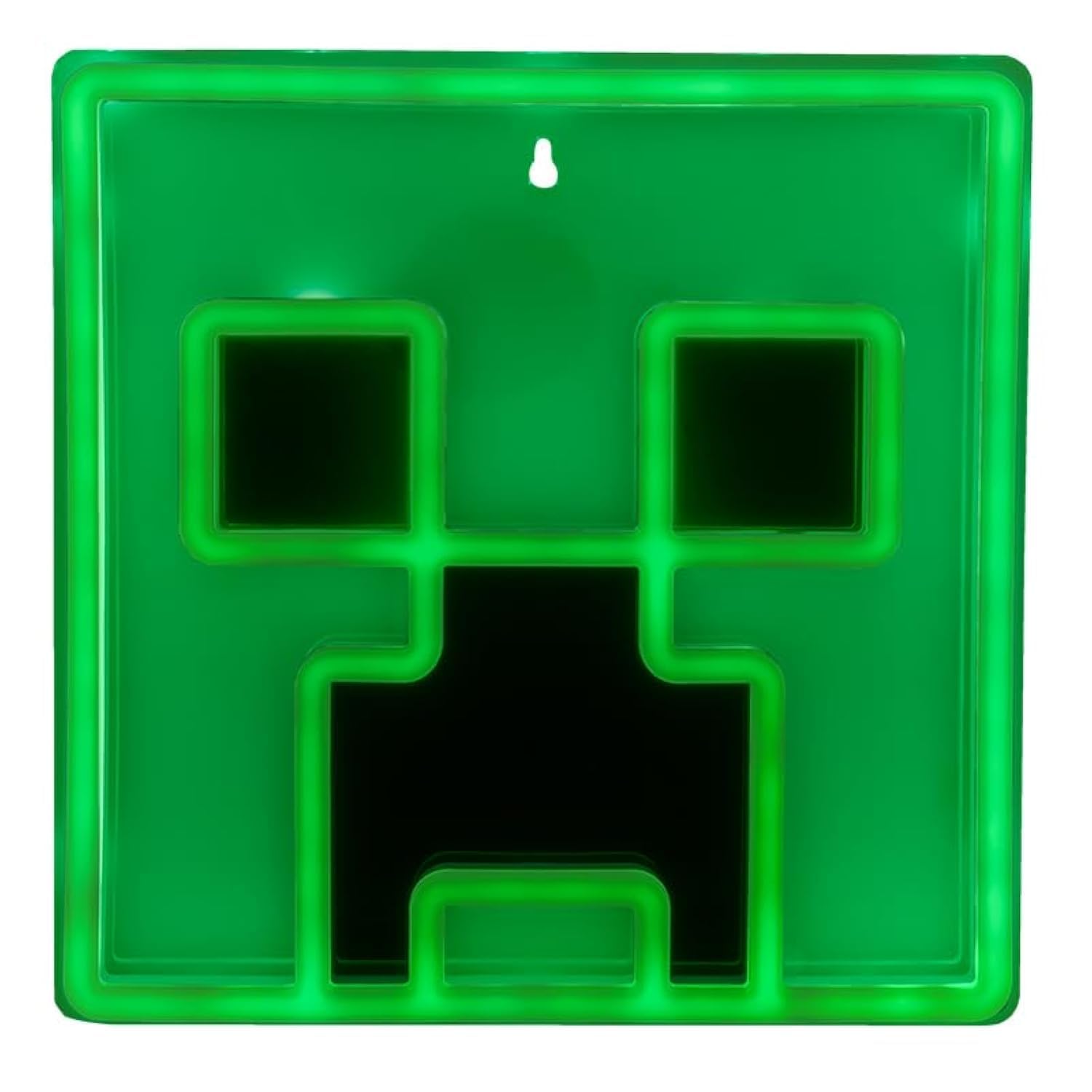 Paladone Creeper LED wall light with iconic Minecraft glow for game rooms.