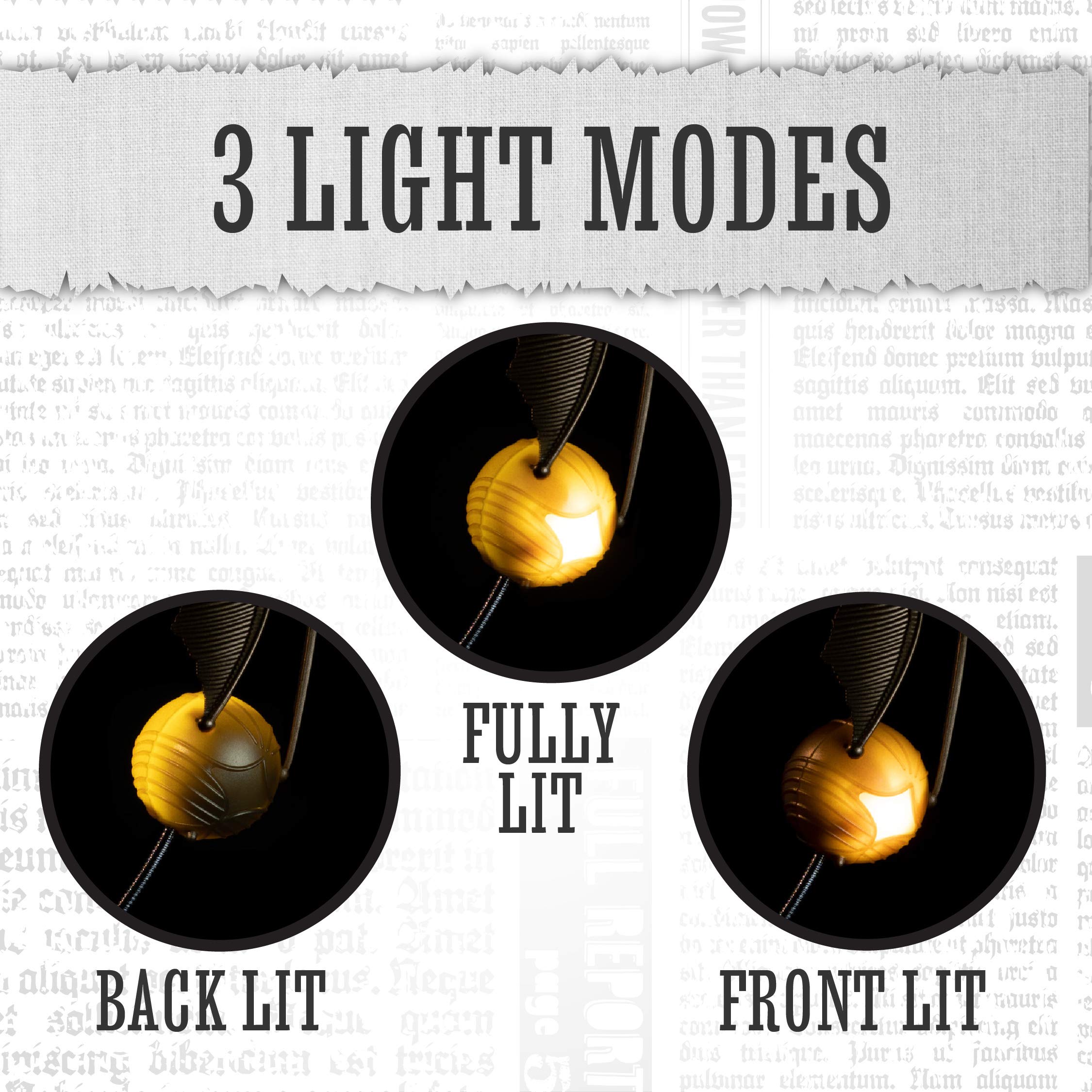 Paladone Golden Snitch light powered by USB or batteries for travel