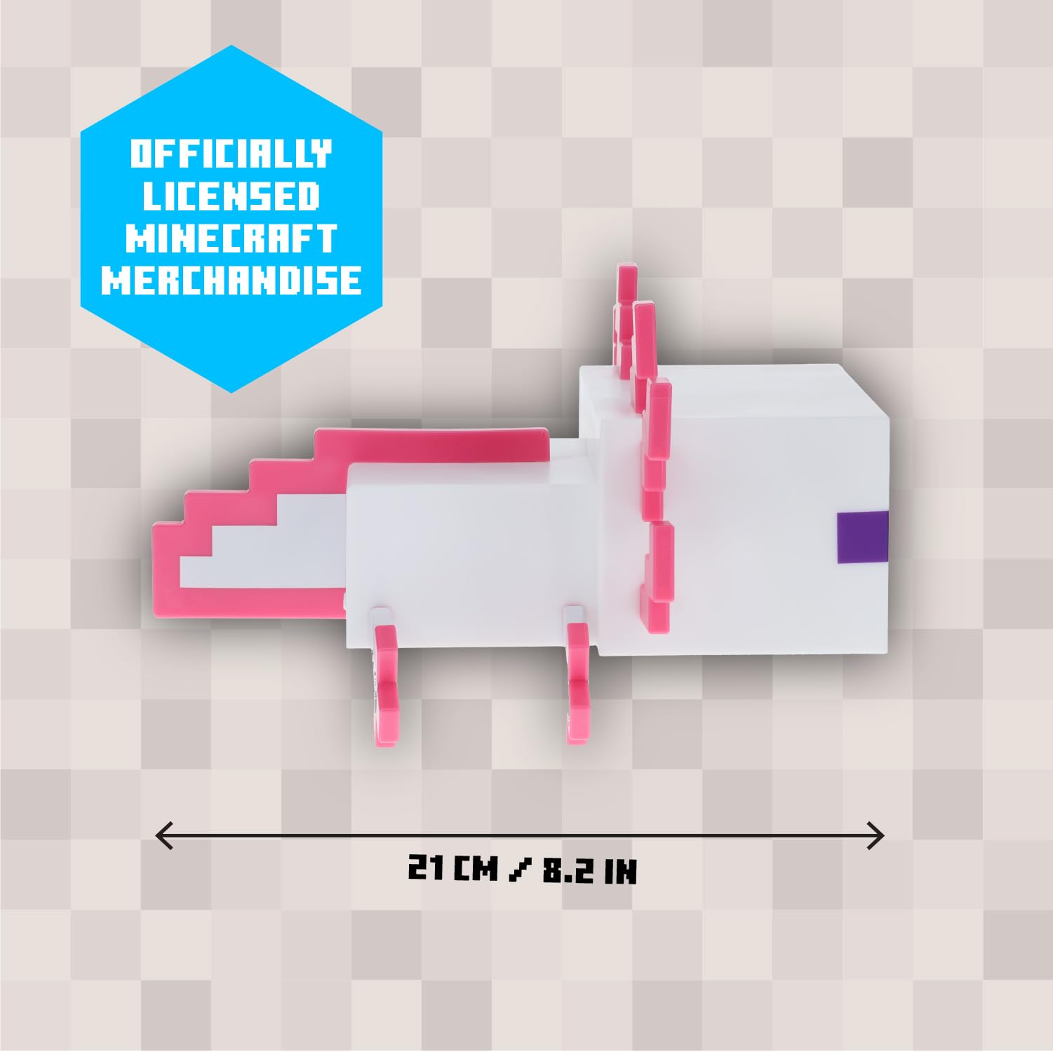 Paladone Minecraft Axolotl Light is officially licensed, making a great gamer gift.
