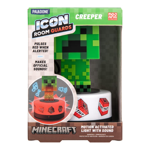 Paladone Minecraft Creeper gift for gamers enhances bedroom ambiance.