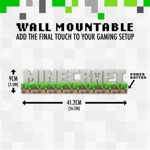 Paladone Minecraft Logo Light is officially licensed, ideal for gifting and display.