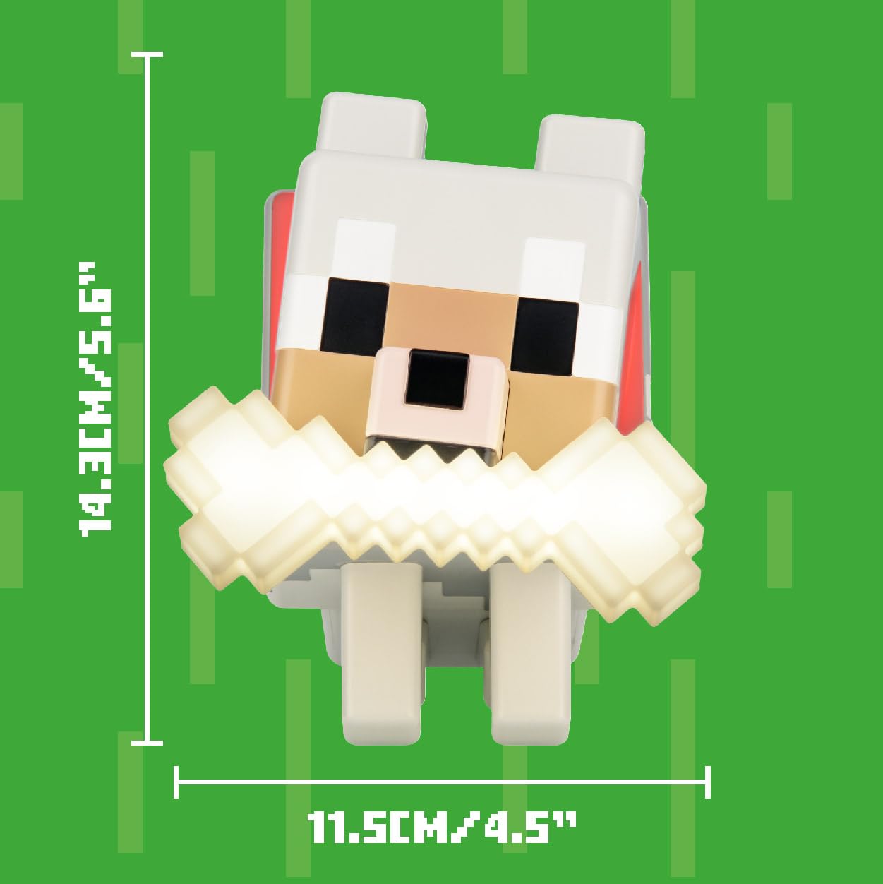 Paladone Minecraft Wolf Globuddies light, an ideal gift for fans and collectors.