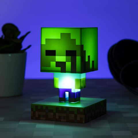 Paladone Minecraft Zombie Light packaging shown, perfect gift for fans.