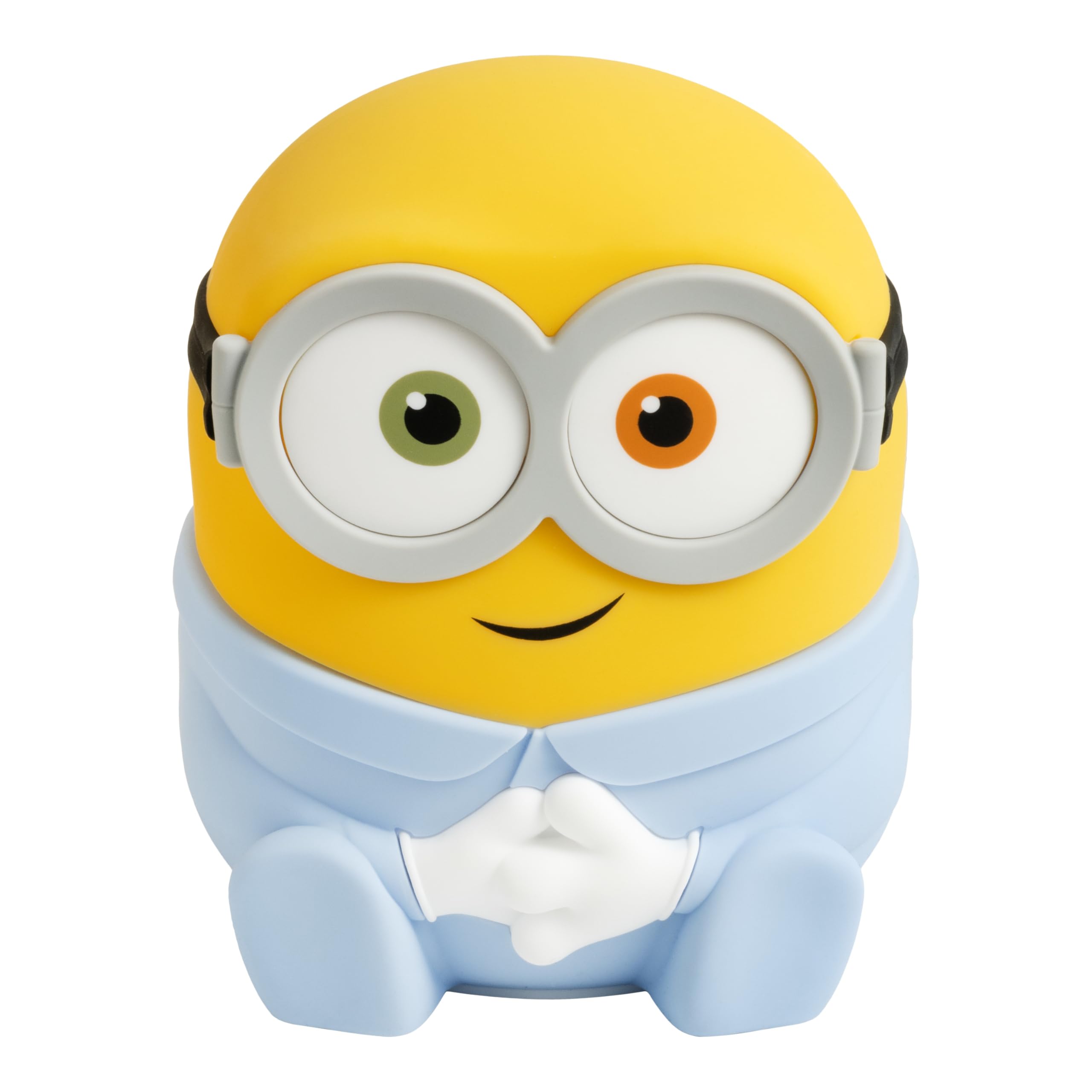 Paladone Minions Bob SquishyGlo front view offers a gentle bedtime glow.