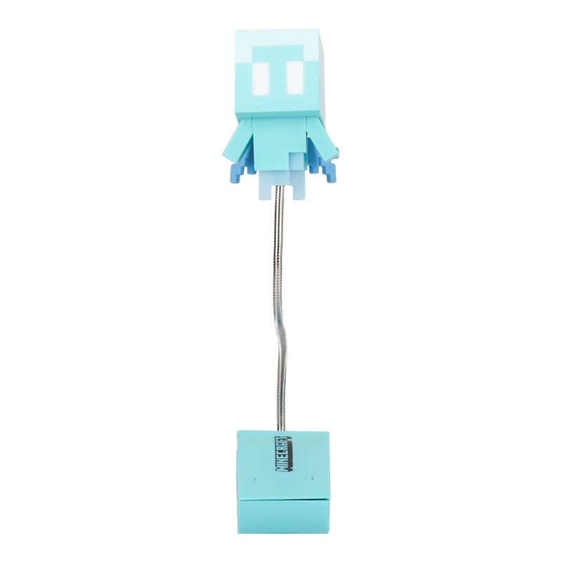Officially licensed Minecraft lighting adds authentic decor to a room.