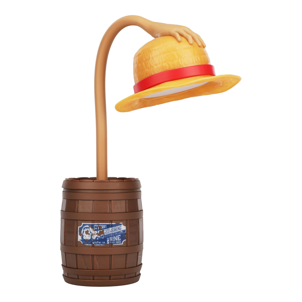 Paladone One Piece Straw Hat Desk Light with bendable neck for flexible lighting