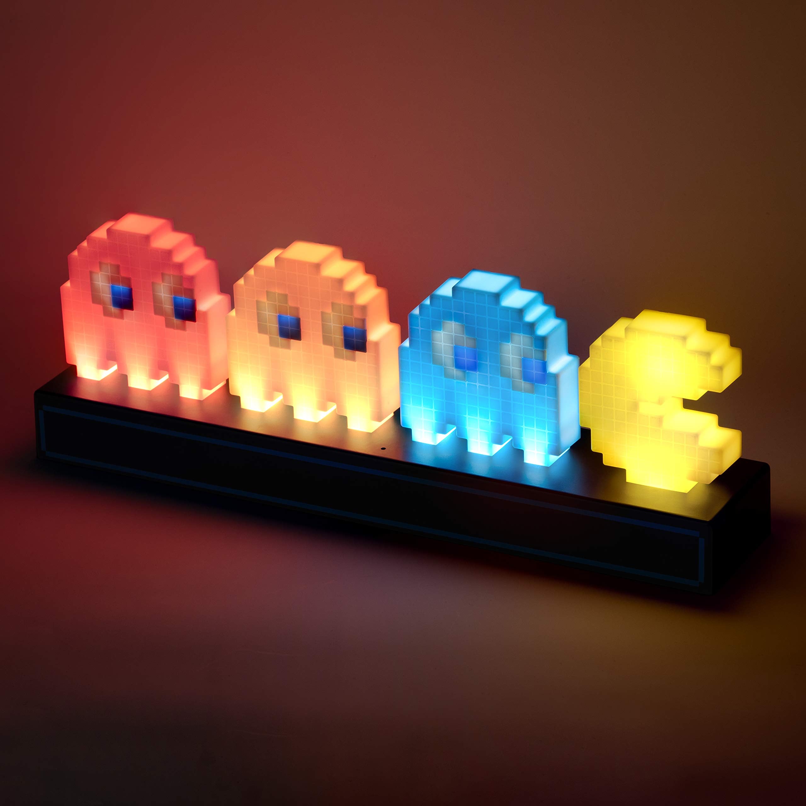 Paladone Pac-Man light featuring Inky ghost brightens spaces with gaming flair.