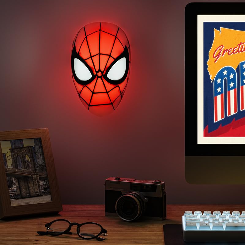 Paladone Spider-Man mask light delivers soft night glow for late-night reading