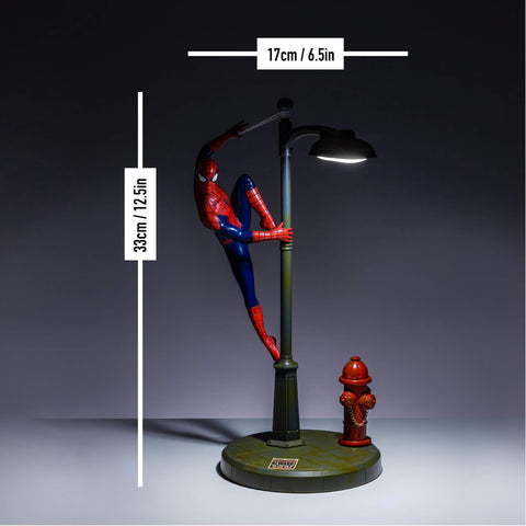Paladone Spiderman bedside night-light offers a heroic glow on your nightstand.