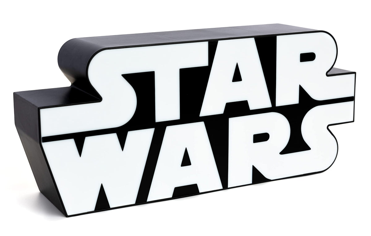 Paladone Star Wars Logo Light mounted on wall for ambient home display.