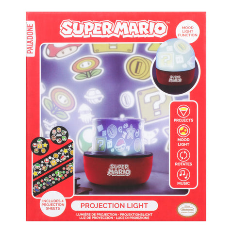 Paladone Super Mario Projection Light interchangeable scenes: customize projections for different Mario adventures