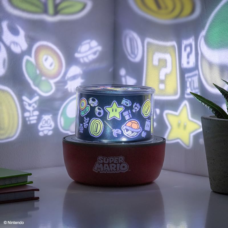 Paladone Super Mario Projection Light USB powered: easy setup with cable included