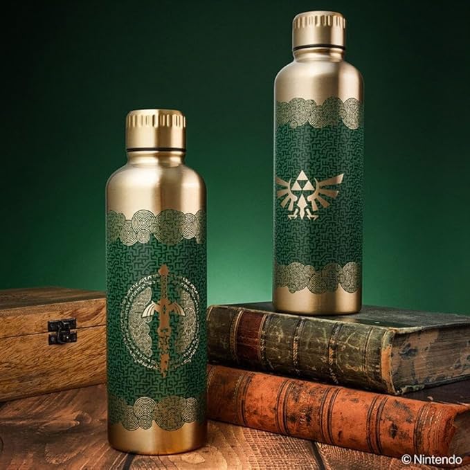 Paladone Tears of the Kingdom metal bottle, stainless steel and robust construction.