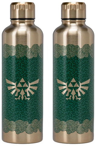 Paladone Tears of the Kingdom bottle featuring green wrap-around design for Zelda fans.